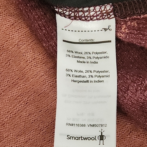 SMARTWOOL Women's Intraknit™ Merino Tech Pullover Hoodie burgundy orange XS - Picture 13 of 16